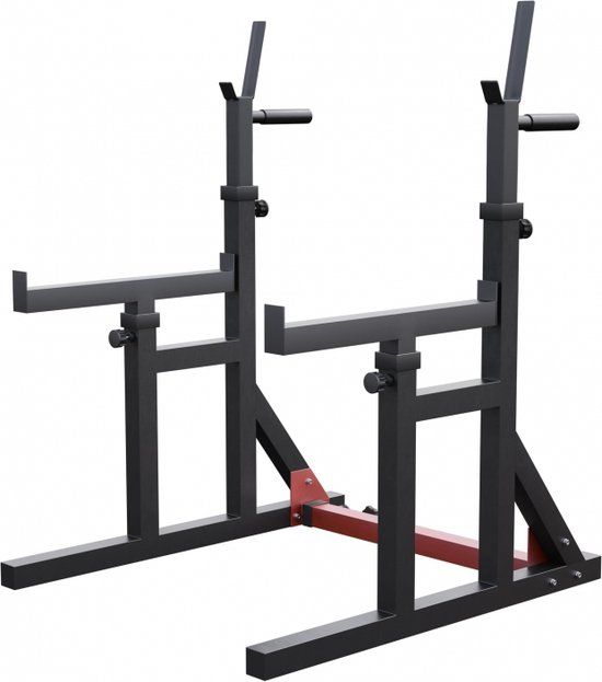 Gorilla Sports Multi Squat Rack - Squat Rack & Haltersteunen - Black