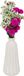 Atmosphera Bloemenvaas Antique Roman - creme wit - keramiek - D13 x H30 cm