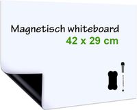 Brute Strength Whiteboard voor Koelkast - Wit - A3 formaat - Magnetisch