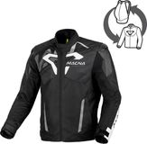 Macna Sevent waterdichte motorfiets textieljas Zwart/wit L