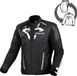 Macna Sevent waterdichte motorfiets textieljas Zwart/wit L