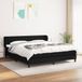 Maison Exclusive - Sommier à lattes de lit avec matelas Noir 180x200 cm Tissu