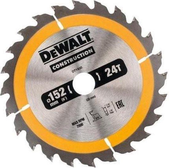 DeWalt DT1930 Cirkelzaagblad - 152 x 20 x 24T - Hout