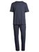 SCHIESSER Pyjama kort 'Night & Home' donkerblauw