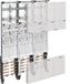HAGER Complete installatieplaat universZ ZL3EN26, 1050mm, 6 polen, 3 secties, BKE-I