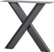 WOOOD Tablo Industrial X-poot tafelpoot - Metaal - Zwart - 72x79x10 cm