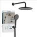 Schutte KARIBIK Ensemble de douche complet | Noir mat - 60406