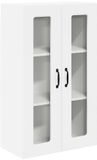 VidaXL Wandglas cabinet porto hoogglans wit 60 x 31 x 100 cm