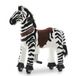 VROOOMY Cheval mécanique 4 à 6 ans – Cheval d'équitation avec mouvement de galop réaliste et pelage doux – Zèbre jouet avec fonction de direction et roues antidérapantes – Sans piles