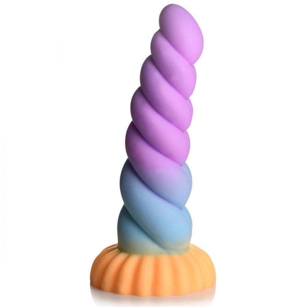 Creature Cocks Unicorn Fantasy Dildo - Blue/Pink - Silicone - 21mm