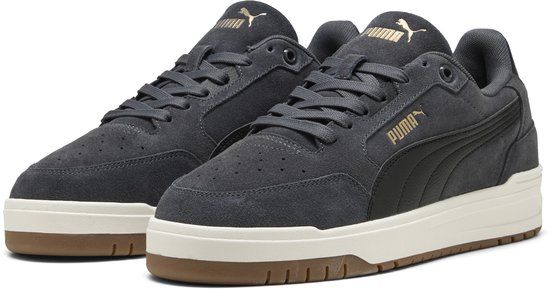 PUMA Shuffle Downtown SD Unisex Sneakers - Dusky Gray-PUMA Black-PUMA Gold