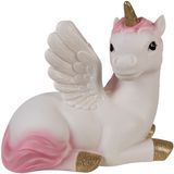 Clayre & Eef Nachtlampje Kind Eenhoorn LED 41x25x40 cm Wit Kunststof
