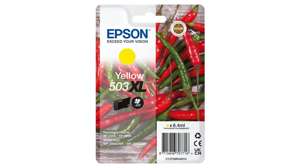Epson 503XL Yellow Ink Cartridge - High Yield - Original
