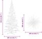 vidaXL Kerstboom met standaard Naturel 210 cm Massief grenenhout