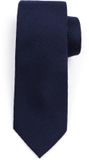Suitable Stropdas Zijde Rough Oxford Donkerblauw (navy) - Effen - Heren das