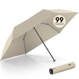 Doppler Zero99 Mini Paraplu Dames Lichtbeige Opvouwbaar 99g