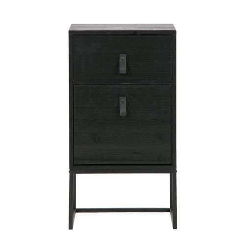 woood nachtkastje Zola - zwart