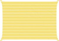 vidaXL Zonneschaduw Geel en Wit 3,5 x 5 m 100% Polyester Oxford