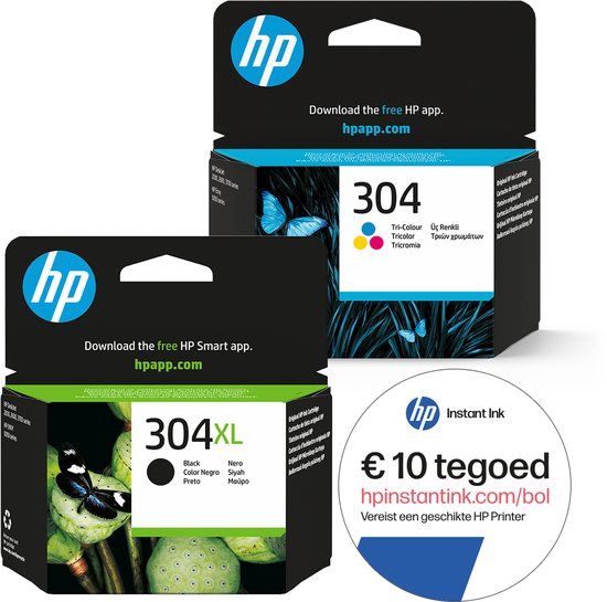 HP 304 - Zwart XL & Kleur - Inktcartridge - Origineel