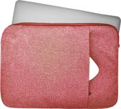Lunso - Stijlvolle zachte neopreen sleeve hoes 15 inch - Roze