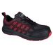 Portwest FT35 Compositelite Ogwen Trainer Schoen Mesh Antistatisch Magazijn | Zwart/Rood, S1PS EN ISO 20345, Anti-Slip Loopzool, Composiet Neus, Niet-Metalen, Lichtgewicht, Schokbestendig, Metaalvrij