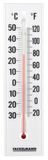 Fackelmann Thermometer TECNO, thermometer voor binnen, analoge temperatuurweergave (kleur: wit/zwart), aantal: 1 stuks