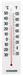 Fackelmann Thermometer TECNO, thermometer voor binnen, analoge temperatuurweergave (kleur: wit/zwart), aantal: 1 stuks