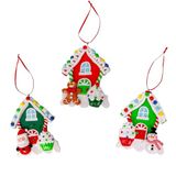 SHATCHI Kerstmis Opknoping Versierd met Cup Cake Candy Santa Snowman Teddy Xmas Boom muur Home Décor Ornamenten 3 stks Set, Multi Kleur