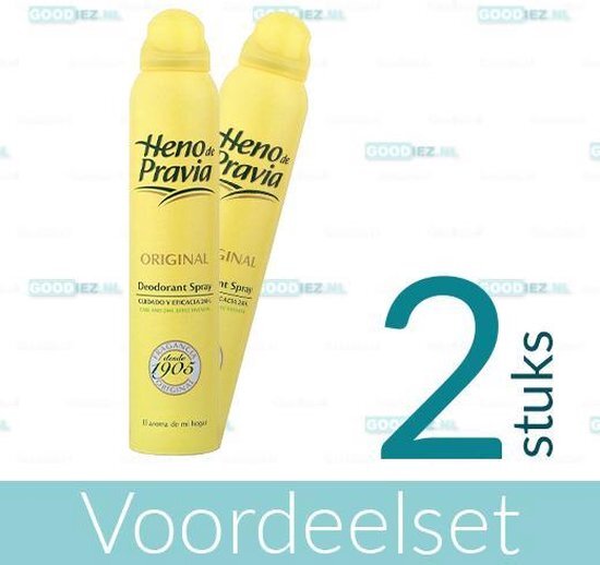 Heno de Pravia Original Deodorant 200 ml Voordeelset