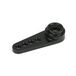 1/2 bewerkte aluminium servo arm, zwart: JR/Air
