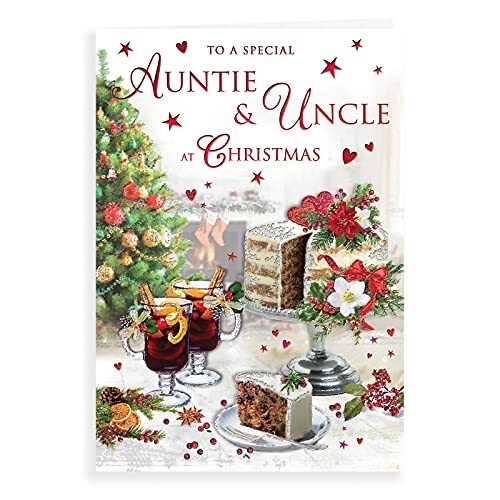 Regal Publishing Traditionele Kerstkaart Tante & Oom - 9 x 6" - Regal Publishing