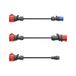 go-e adapterset voor Gemini flex 11 kW laadstation naar CEE rood 32A / CEE blauw 16 A / 230V huishoudelijk stopcontact