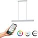 EGLO connect.z Andreas-Z Suspension - 117 cm - Gris|Blanc - Lumière RVB et blanche réglable - Dimmable - Zigbee