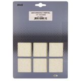 Qlinq Anti-krasvilt - 1x knipvel - wit - 150 x 200 mm - rechthoek - zelfklevend - meubel beschermvilt