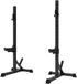 Tunturi SS60 Haltersteunen - Squat Standaard voor lange halters - Home gym tot 200kg belastbaar - In hoogte verstelbaar - Halterrek