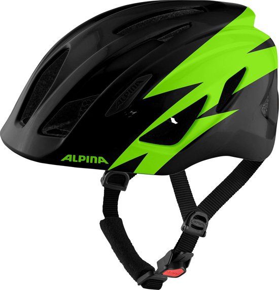 Alpina Pico Helm Kinderen - Zwart/Groen - Maat M (50-55 cm)