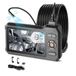 VEVOR Endoscope camera triple lens, 5-inch screen, 3000mAh battery, inspection camera with 5m cable, 8x zoom, 180° image rotation, IP67 waterproof, 8mm industrial endoscope with lighting for car pipes and drains