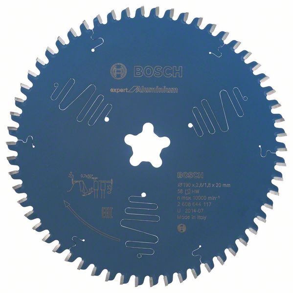 Bosch 2 608 644 117 Cirkelzaagblad - 10000 rpm - 1,8 mm