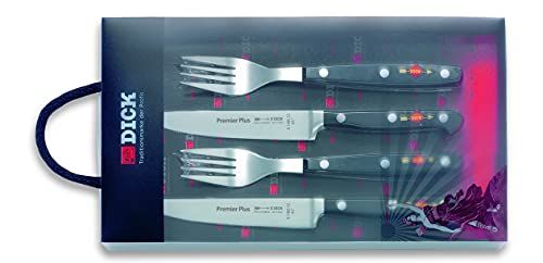 F.DICK Premier Plus 8108000 Steakbestek 4-delig (2 steakmessen + 2 vorken)