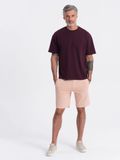 OMBRE Korte Broek - Regular Fit - Katoen - Effen Roze XXL
