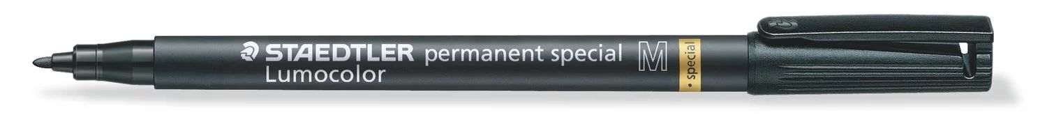 Staedtler Lumocolor 319 Permanent Marker - Medium - Zwart - 10 stuks