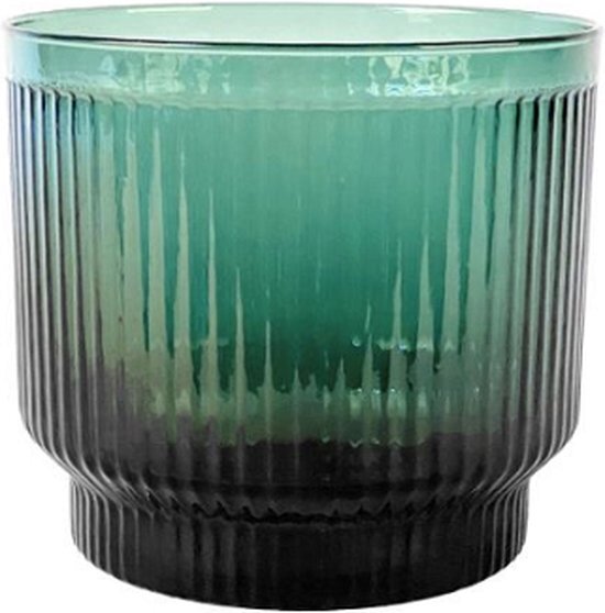 XLBoom Lima Schaal Large - Rond - Glas - Groen - &#216; 21 cm
