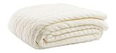 Homemania ca15002 Plaid en dekens van kunststof, ecru, tweepersoonsbed King Size, 240 x 220 x 0,1 cm