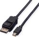 VALUE DisplayPort kabel, DP M - Mini DP M, zwart, 1 m