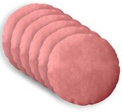vidaXL - Kussensloop - 6 stuks - HEERLEN - Roze - Ø 30 cm - Katoensatijn