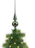 Merkloos / Sans marque Kaemingk B.V. Kerstboom glazen piek kerst groen glans 26 cm