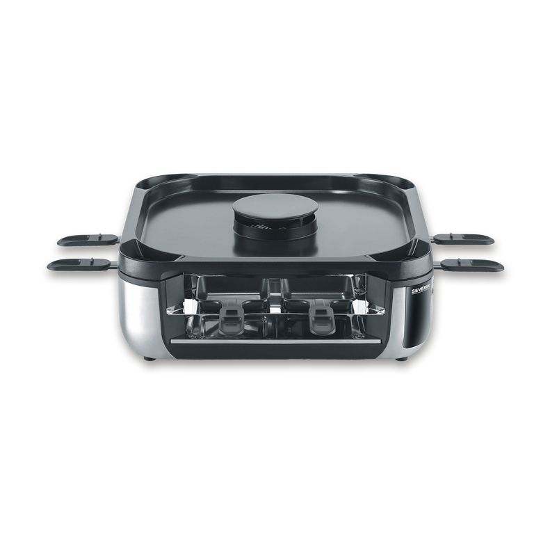 Severin RG 2379 Raclette - 8 Personen - Zwart/Zilver