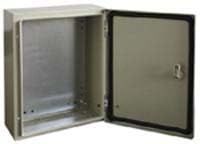 RS PRO Stalen wandbehuizing RAL 7032 IP66, HxBxD 800 mm x 800 mm x 300mm