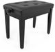 Gear4music Deluxe Pianokruk, Zwartglanzend