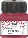 Kreul Glasverf - Porseleinverf - Granaatrood - Classic - Glazuur look - 20 ml